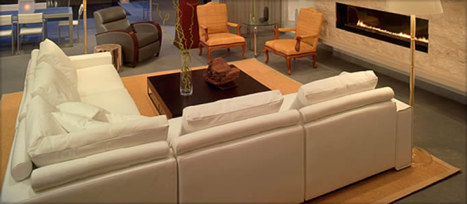 Grey residential concrete floor