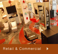 Photos of commercial and retail concrete floors