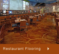 Photos of restaurant concrete floors