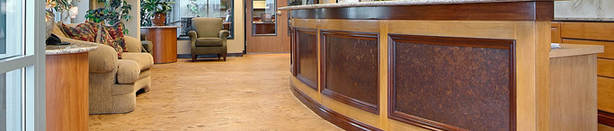 Office building concrete floor
