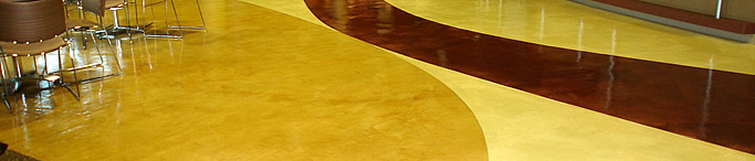 Restaurant concrete floor