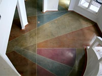 Colored Concrete Floor