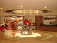 Retail store concrete floor