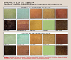 Interior floors concrete color chart